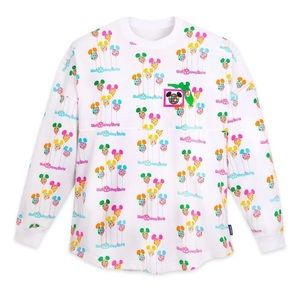 Walt Disney World Mickey Mouse Vault Balloon Spirit 50th Anniversary Jersey XL